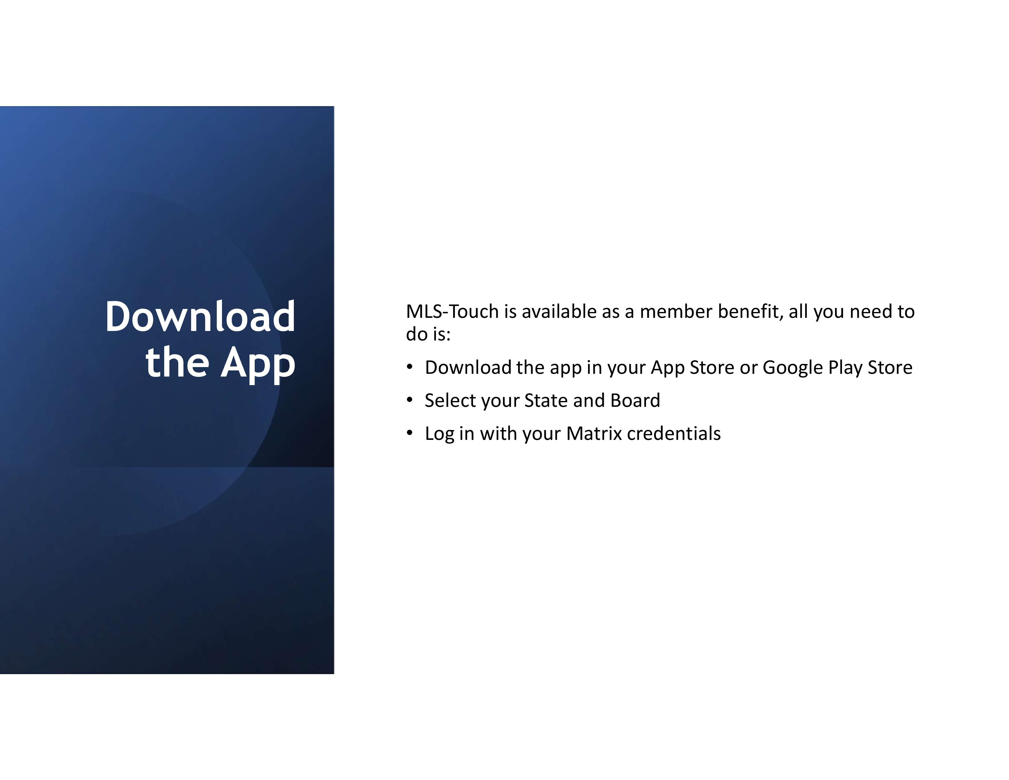 MLS-Touch Getting Started – page 2